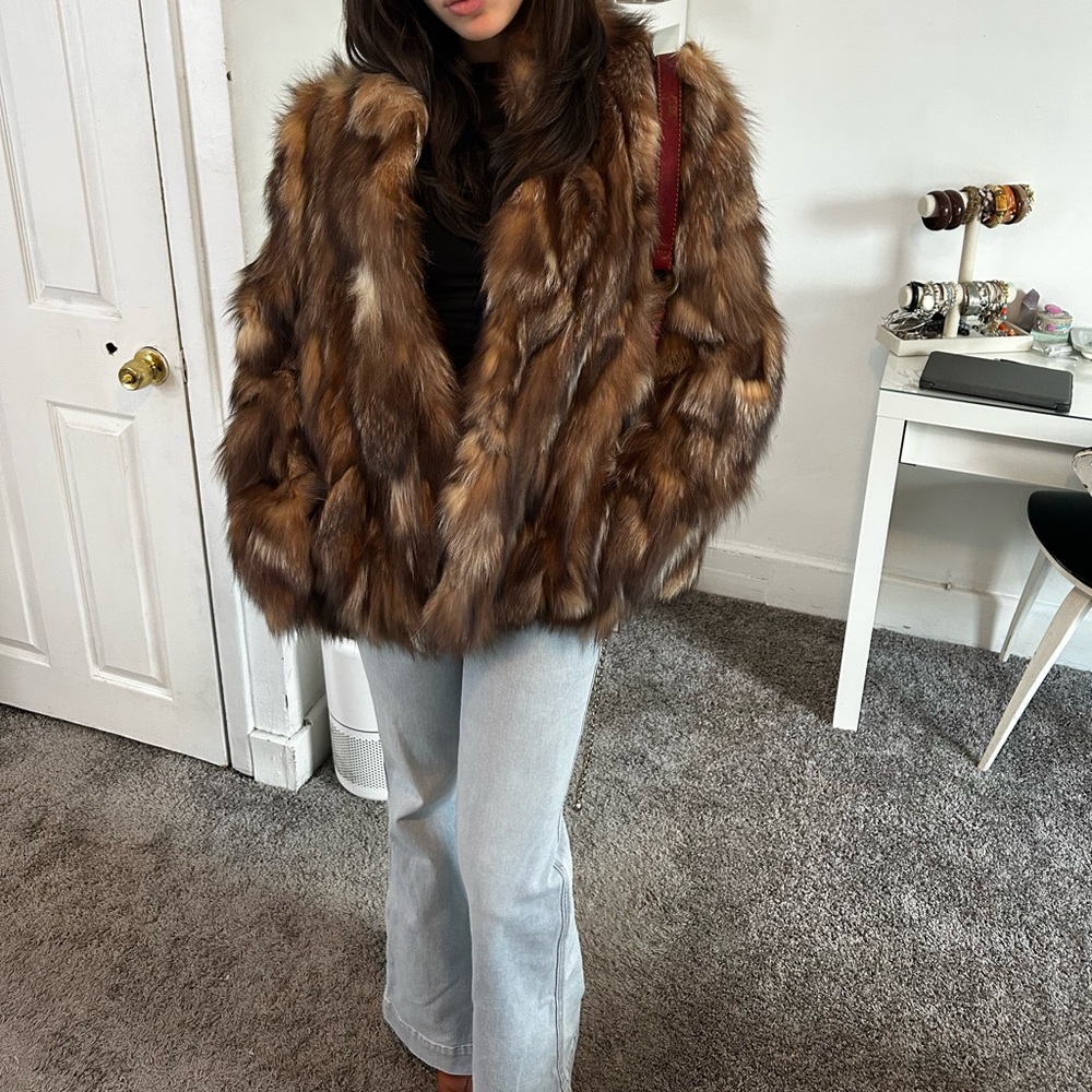 Vintage Genuine Fox Fur Coat